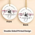 thumbnail image 3 of NewEleven Engaged Ornament First Christmas Engaged 2025, Ceramic Holiday Keepsake, Ornament Gift for Engaged Couple, 3 of 7