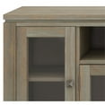 thumbnail image 3 of Simpli Home Cosmopolitan Meuble Télé en Bois Massif Extra Grand 72 Pouces - Gris Délavé, 3 of 10