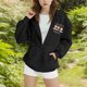 thumbnail image 5 of Sudadera deportiva informal con estampado degradado para niños y niñas, cuello redondo, manga larga, poliéster, 5 of 6