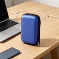 thumbnail image 2 of Yhmxh Hard Drive Carrying Case Storage Organizer Bag, EVA Universal Carry Pouch Electronic Accessories Carrying Case, Portable Shockproof Storage Bag with Mesh Pocket for Earphones, Cables, 2 of 6
