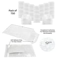 thumbnail image 3 of UOFFICE 750 Clear Bubble Out Bags per Pack 4 x 5.5" Wrap Pouches Envelopes Self-Sealing, 3 of 12