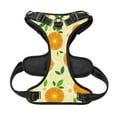 thumbnail image 2 of No Pull Dog Harness For Small Dogs Easy Walk Dog Vest Adjustable Collars Harnesses & Leashes Set Breathable Oxford Outdoor Walking Safety Reflective Strip Vector Oranges Pattern, 2 of 9
