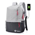 thumbnail image 4 of Sywqhk Mochila De Carga Usb Unisex De 2 Piezas Para Computadora Portátil De Negocios + Bolsa Pequeña (Gris) -186917.04 Sywqhk Para estrenar, 4 of 8