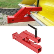 Clamp On Trailer Hitch 2" Ball Mount Receiver Adapter Deere Bobcat Loader Tractor Bucket Quick Release
