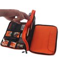 thumbnail image 3 of Sonducket Bolsa de almacenamiento de Cable USB impermeable de 2 capas, portátil, para viajes en casa, oficina, dormitorio, disco Flash, línea Carteras L rojo, 3 of 6