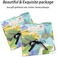 thumbnail image 4 of CAILDANL 100% Mulberry Silk Neck Scarf - 21'' x 21'' Lightweight Neckerchief - Women Men Small Square Digital Printed Scarves, 4 of 6