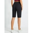 thumbnail image 1 of BALEAF Women's 12" Atheltic Long Shorts Knee Length High Waisted Bermuda Shorts with Pockets Black XXL, 1 of 6