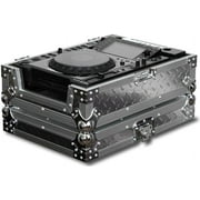 DIAMOND PLATED LARGE FORMAT TABLETOP CD/DIGITAL MEDIA PLAYER CASE