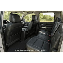 For 2014-2018 Chevy Silverado LT DOUBLE Cab Full Set Seat Cover Black