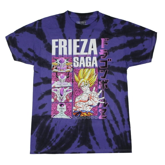 Dragon Ball Z Men's Frieza Saga Tie Dye Adult Short Sleeve T-Shirt