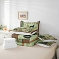 thumbnail image 5 of Manfei Vintage Farmhouse Twin Bedding Sets 7-Piece, Jungle Deer Elk Animal Bedding Comforter Set, Western Countryside Reversible Sheet Sets, Breathable Home Decor, 5 of 7