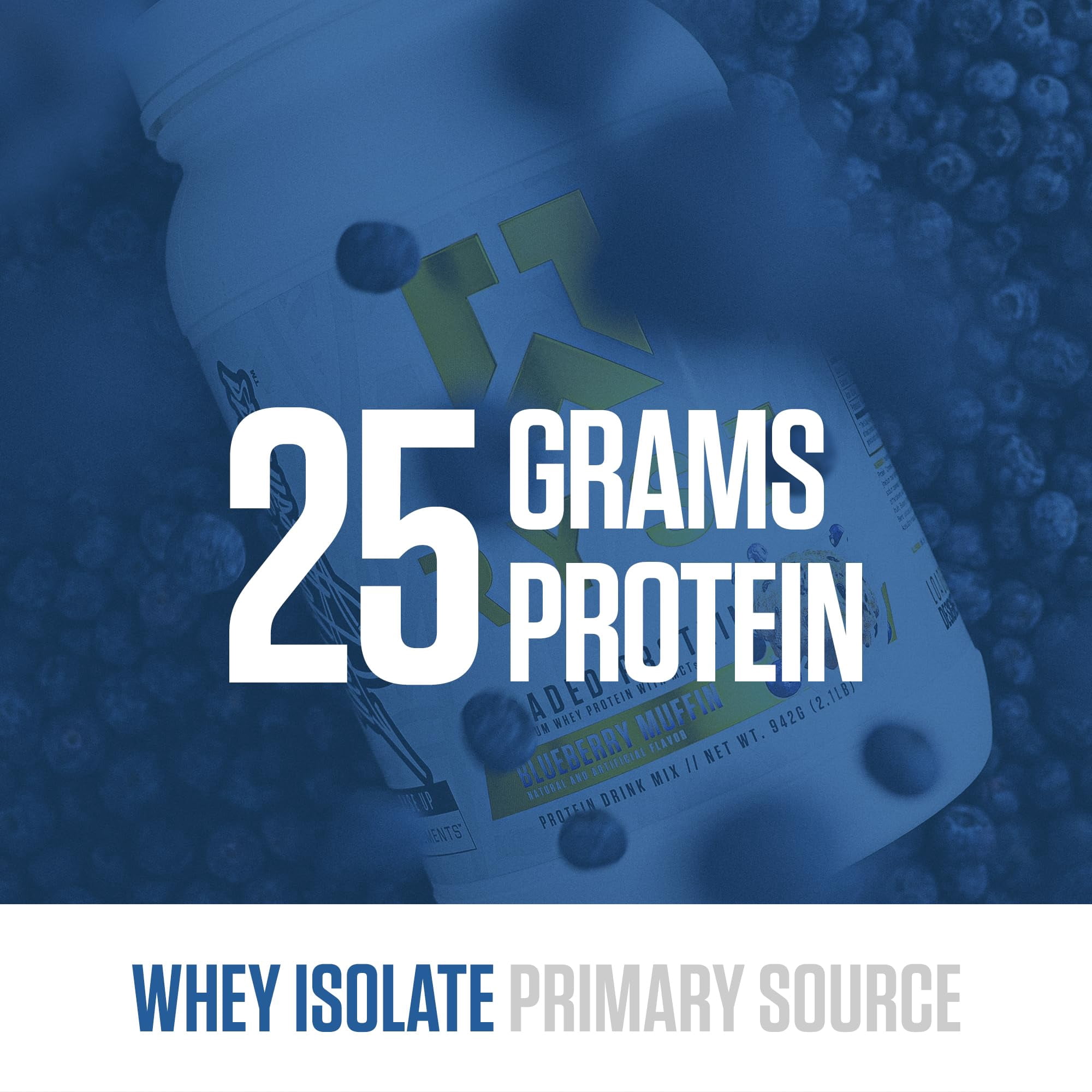 RYSE Loaded Protein Powder - Blueberry Muffin - 20 Servings