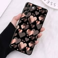 thumbnail image 3 of Case Funda for Samsung Galaxy S24 Ultra S21 Plus S24 S23 S22 Ultra S20 FE S10 S21 Note 10 20 Ultra Silicone Gold Rose Love Heart, 3 of 7