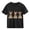 Black H, variant on Girls Leopard Print Bunny Easter Shirt Kids Short Sleeve T-Shirt Soft Stretchy Casual Top Spring Summer Crew Neck Red,Size 3-4 T