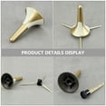 thumbnail image 3 of GAXIRE Foldable Portable Golden Metal Trumpet Stand Holder for Professional Wind Instruments, 3 of 7