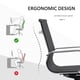 thumbnail image 4 of JWRWEFA Swivel Office Desk Chair, Mesh Adjustable Computer Chair with Metal Frame, Black, Ergonomic, Rolling, Home Office Chair, 4 of 11