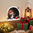 thumbnail image 4 of Cififendec Christmas 2D Mouse No Glue Wall Stickers, 5.91", Arch Shaped Cute Holiday Mouse Decal for Xmas Fireplace Surround Applying, 4 of 6