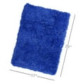 thumbnail image 2 of Nestl Super Soft Shaggy Bath Rug, Absorbent Bathroom Rug, 17" x 24", Royal Blue, 2 of 6