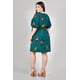 thumbnail image 3 of Vestido de lino con cinto ajustable Roman Fashion /Tallas Extras, 41922 (Verde) verde oscuro 44, 3 of 4