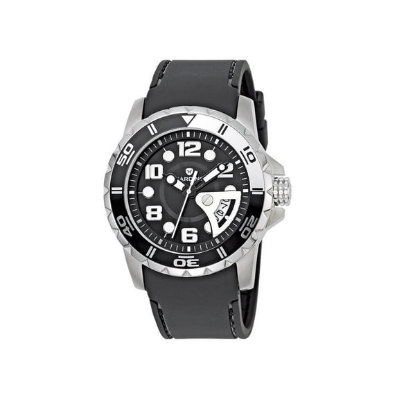 Aquapro Black Dial Black Silicone Men's Watch HAR-HA0602