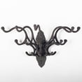 thumbnail image 1 of Set of 6 Cast Iron Moveable 5 3 Prong Wall Hooks, 1 of 5