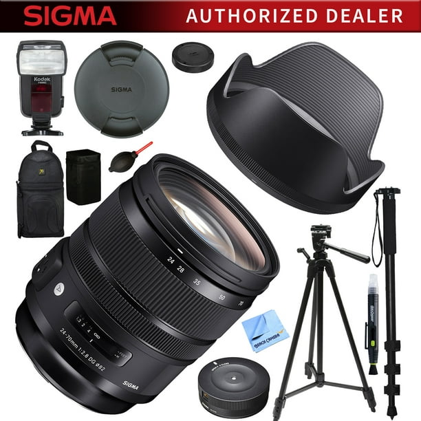 Sigma 24 70mm F2 8 Dg Os Hsm Art Lens For Nikon Mount 576 955 With Usb Dock Kodak Flash And Deluxe Case Plus Accessories Bundle Walmart Com Walmart Com