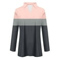 thumbnail image 3 of TINZ Chemise Unie à Manches Longues Col en V T-Shirt d'Été en Polyester, 3 of 3