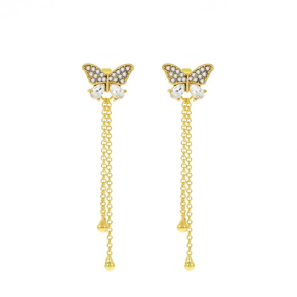 Retro mariposa arco pendientes moda creativo brillante maravilloso regalo Wmkox8yi sjalhkljlk552