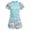 Blue, variant on Gyujnb Sporty Two-Piece Tankini Swimsuit Abstract Print for Swimming Beach (Little Girls, Big Girls),7-9 Years