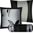 thumbnail image 5 of Nanshing Jolene 7 Piece Flocked Modern Leaves Comforter Set Bronze - Queen, 5 of 5