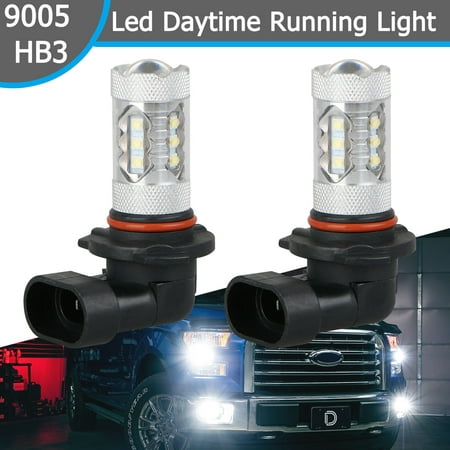 (2 Pack)LED Fog Lights (White), EEEKit 15-2323 White 6000k Led Daytime Running Light IP68 Waterproof Kit For Acura ILX TSX MDX TL RL