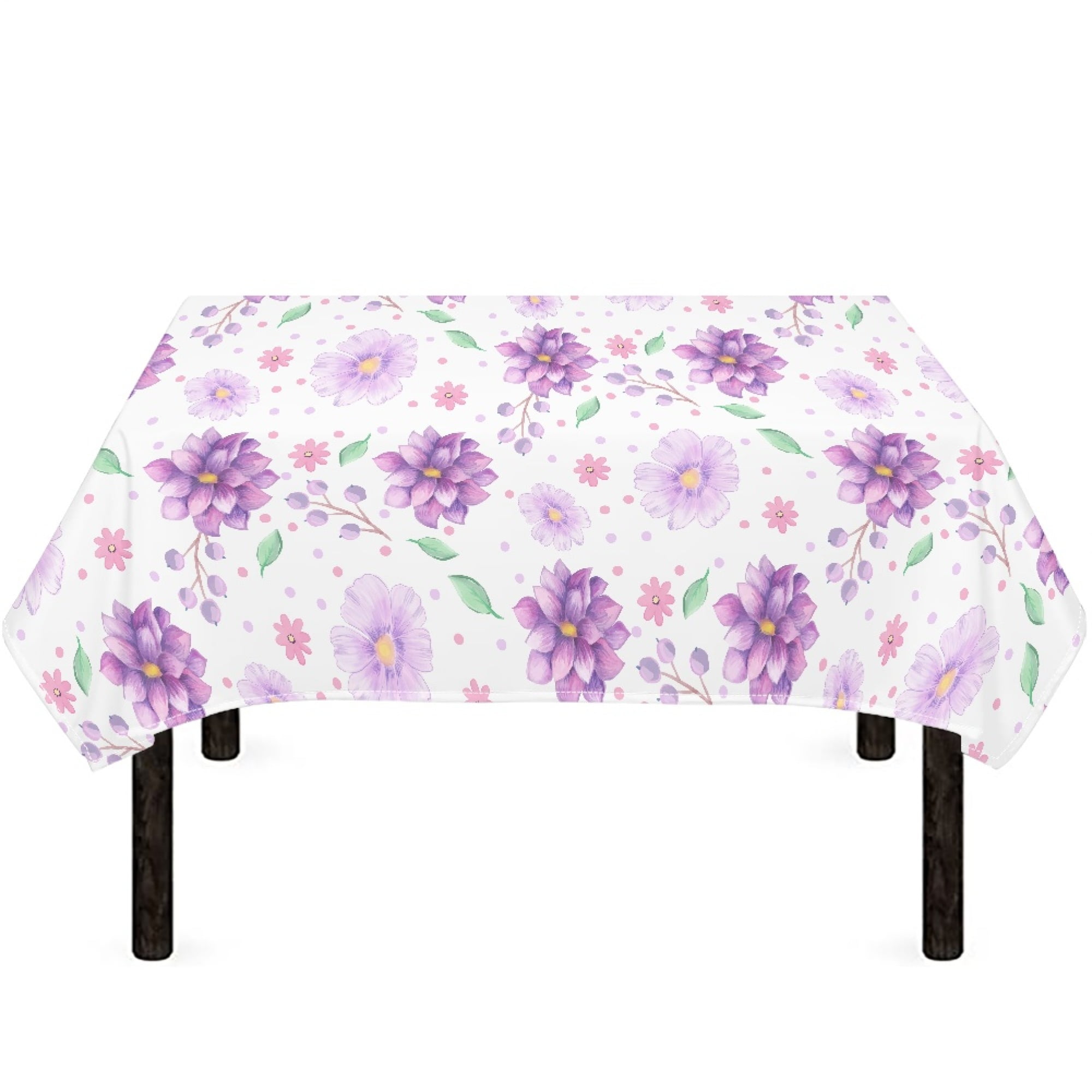 Bivenant Store Floral Square Tablecloth 52x52 Inch-Waterproof & Wrinkle ...