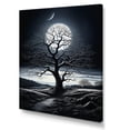 thumbnail image 2 of Designart "Tree Moonlit Charm" Landscape Trees Canvas Print, 2 of 5