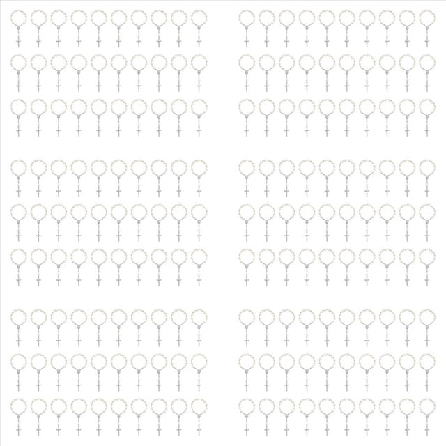 180 Piezas Cuentas de Rosario de Bautismo, Rosarios de Bautismo de Dedo, Perlas de ImitacióN para Favores de Bautismo, Favores de Bautizo, Favores de ComunióN