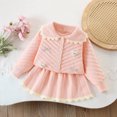 thumbnail image 5 of Kezqiaxn Travel Sets for Girls Fall Outfits Collared Knit Top and Skirt 2 Piece Matching Set Trendy Clothes Size 1-8, 5 of 6