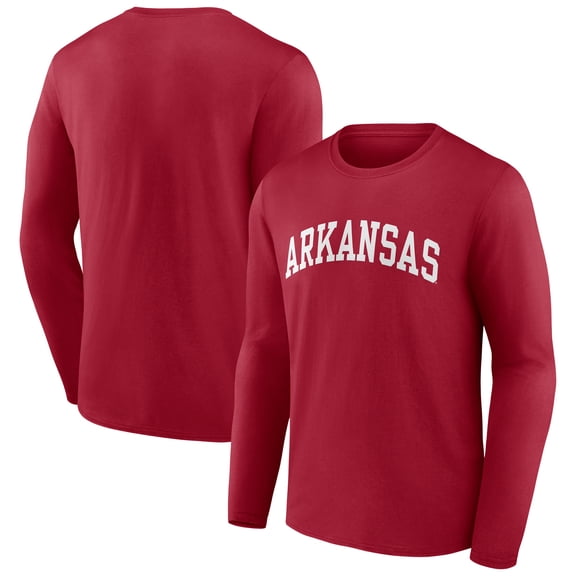 Men's Cardinal Arkansas Razorbacks Arch Long Sleeve T-Shirt