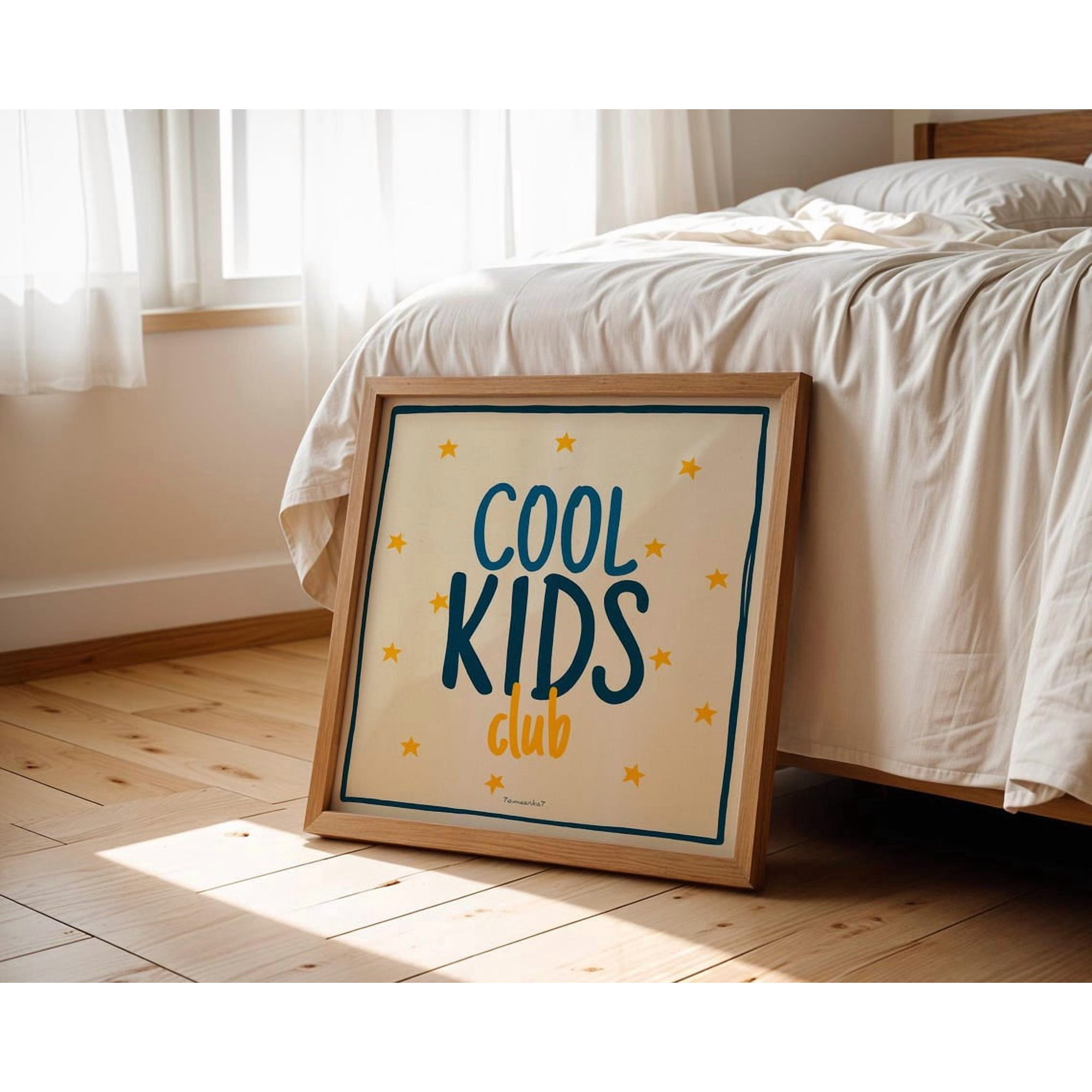 Cool Club Wall Art Playroom Decor Room Kindergarten Trendy Nursery Toddler Design1 Unframed Paper Print