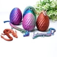 thumbnail image 4 of 8pcs/set 3D Printed dragon egg ,Flexible Joint Animal lacertid Figurines,Realistic Eyes, Home Office Decor,Fidget Toy for Adults Teens Boy Festival Gifts, 4 of 11