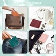 thumbnail image 6 of 6 Pcs 6 Colors Pocket Cosmetic Bag 3.5x2.8 PU Leathe Makeup Pouch Portable self-closing Jewelry Storage mini Bags Waterproof Travel Storage Bag, 6 of 6