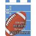 thumbnail image 1 of Jozie B 427 Football Flag, Blue & White - Large, 1 of 1