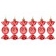 thumbnail image 1 of Adornos navideños fabulosos con menta, 6/12 unidades, a prueba de roturas, con forma de bastón de caramelo en forma de piruleta, en rojo y blanco, 1 of 4