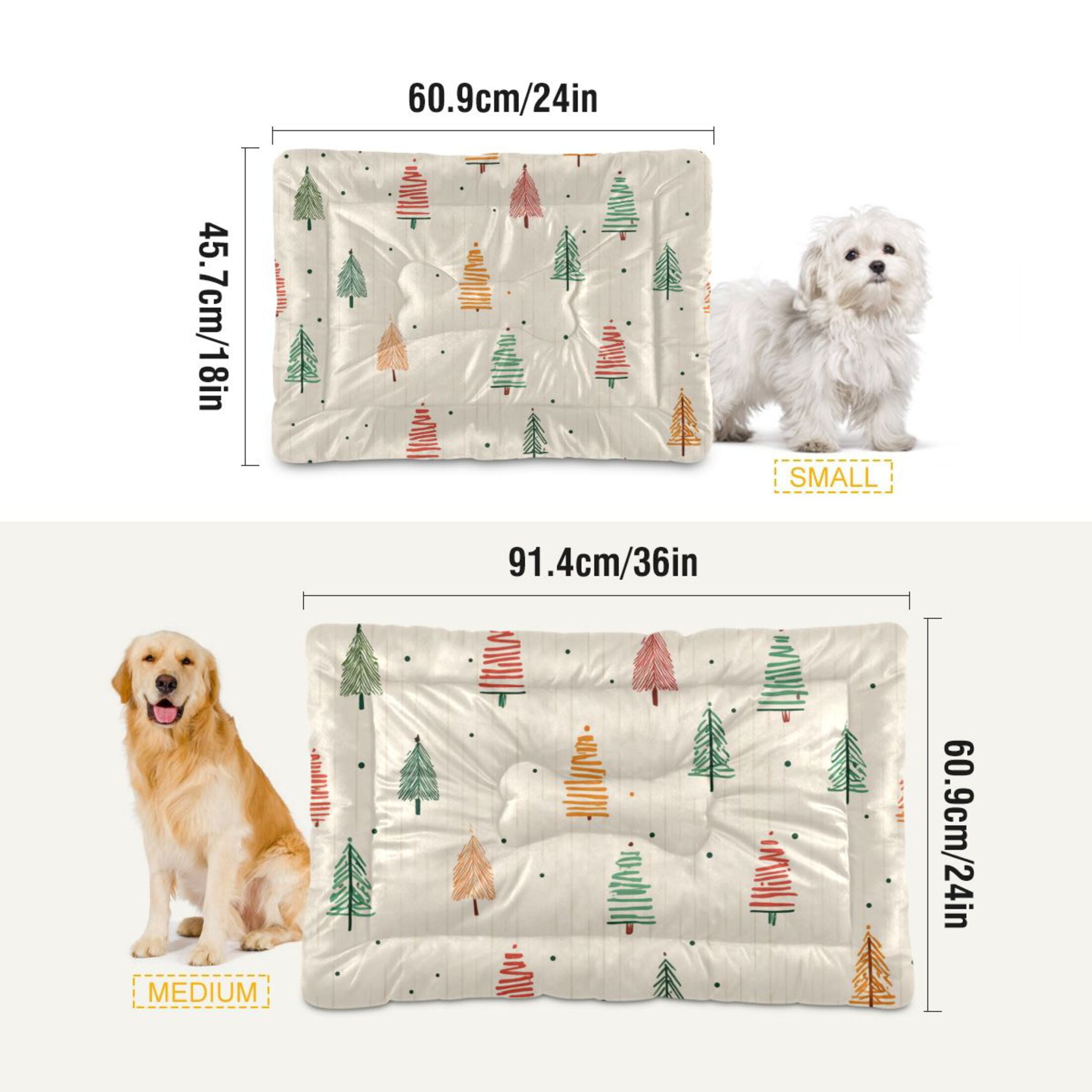 Cozy Mat Pet Bed Indoor Outdoor Warm Soft For Cat Dog Puppy(S/M) Stripes