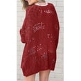 thumbnail image 2 of Sherrylily Women Crochet Cardigan Kimono Boho Long Sleeve Lightweight Oversized Open Front Knitted Sweater, 2 of 4