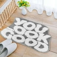 thumbnail image 6 of Lolynie Non Slip Contrast Bath Mat - Washable Absorbent For Bathroom Hallway Bedroom, Letter Patterns, 6 of 6
