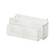 thumbnail image 5 of Cesta de almacenamiento colgante multiusos, estante de noche de malla de alambre de hierro, resistente para dormitorio M blanca con cesta, 5 of 7