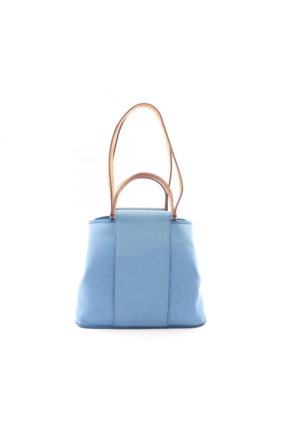 Pre-Owned Hermes Cabas PM 2-Way Tote Bag/Handbag, Canvas/Leather, Toile Officier, Vache Hunter,...