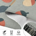 thumbnail image 6 of Yayeee Runner Rug for Bedroom 2'x6' Machine Washable Hallway Non Slip Mat, Gray Acorns Pattern, 6 of 8