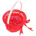 thumbnail image 1 of ADDHAT 5Ud Cestas Decorativas Redondas De Ratán Con Asa Para Organización Y Flores, 1 of 6