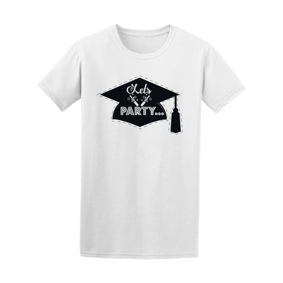 Graduation Cap Let's Party Tee Men's -Image by Shutterstock