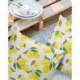 thumbnail image 3 of Outdoor Throw Pillow Cover Farmhouse Watercolor Yellow Lemon Waterproof Cushion Covers 2 Pack Fruit and Green Leaf on Burlap Pillow Cases Home Decoration for Patio Garden Couch Sofa, 3 of 7